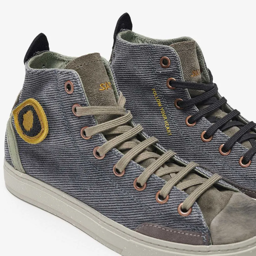 Men Satorisan Trainers^Koto Mid Cotton Vintage