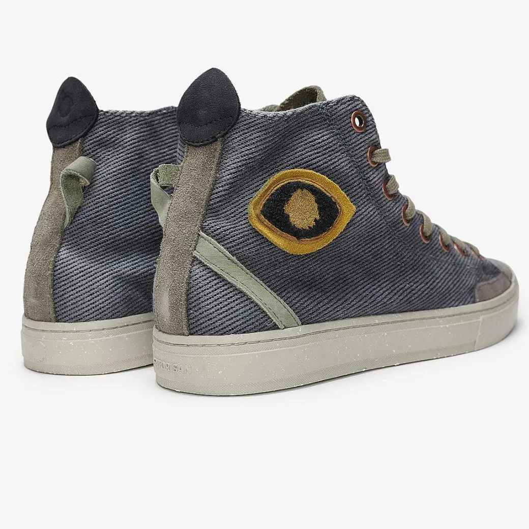 Men Satorisan Trainers^Koto Mid Cotton Vintage
