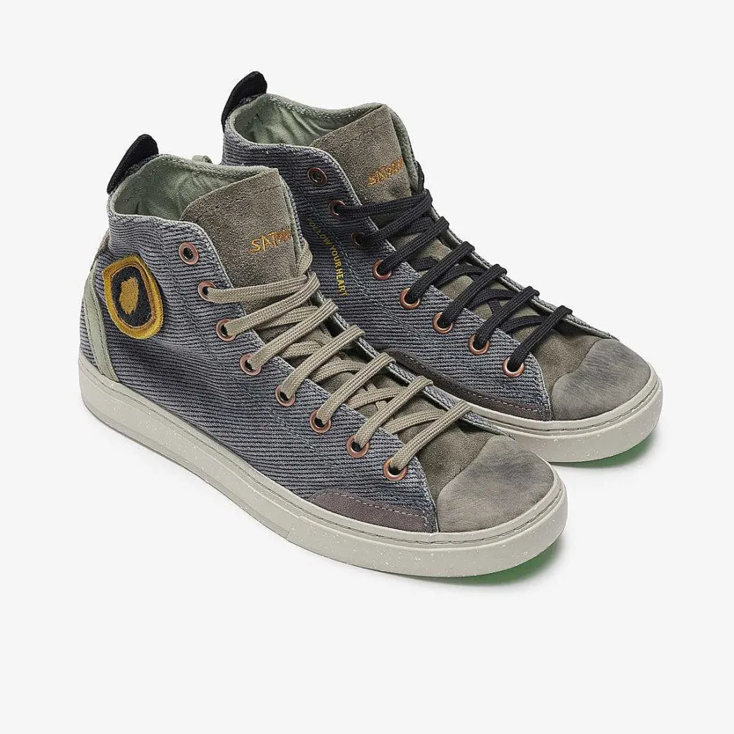 Men Satorisan Trainers^Koto Mid Cotton Vintage