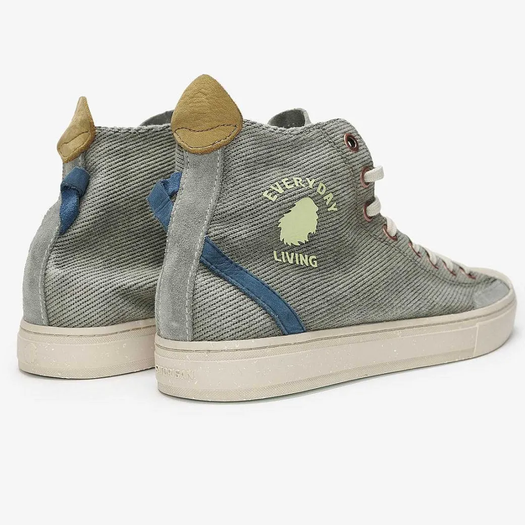 Men Satorisan Trainers^Koto Mid Cotton Vintage