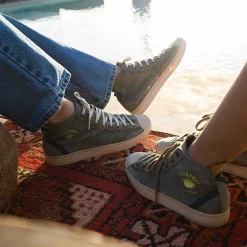 Men Satorisan Trainers^Koto Mid Cotton Vintage