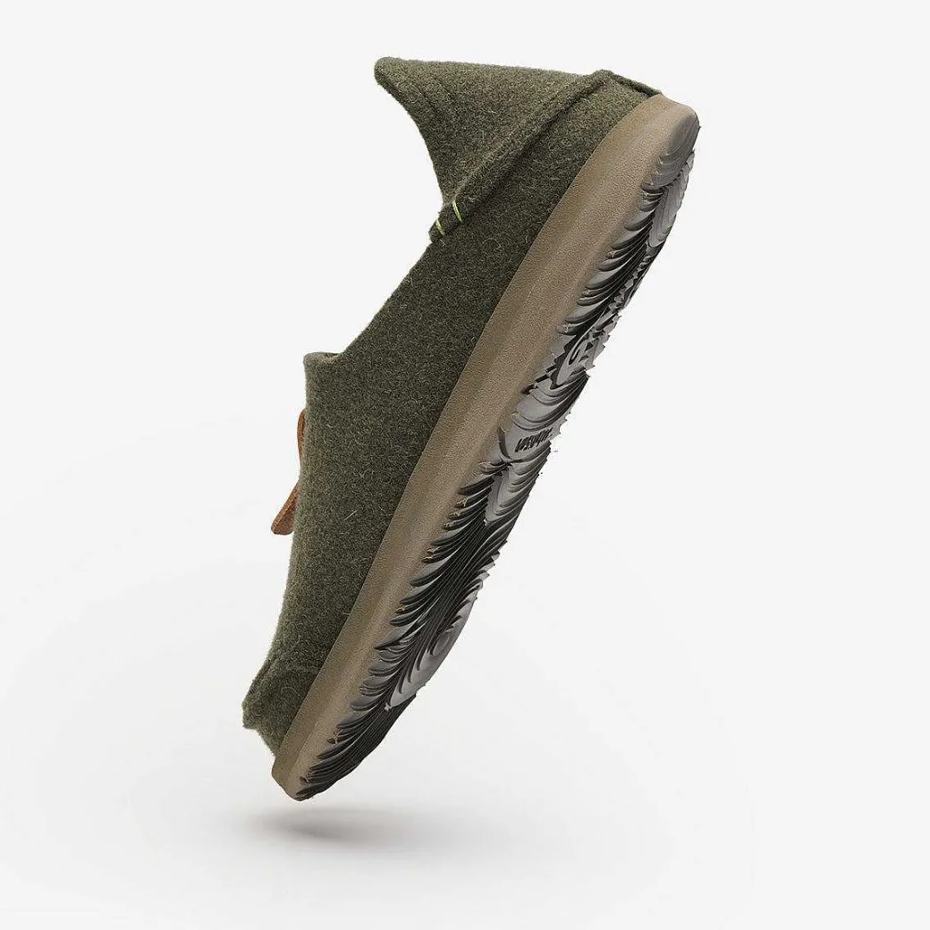 Men Satorisan Slip On^Uwabaki Wool