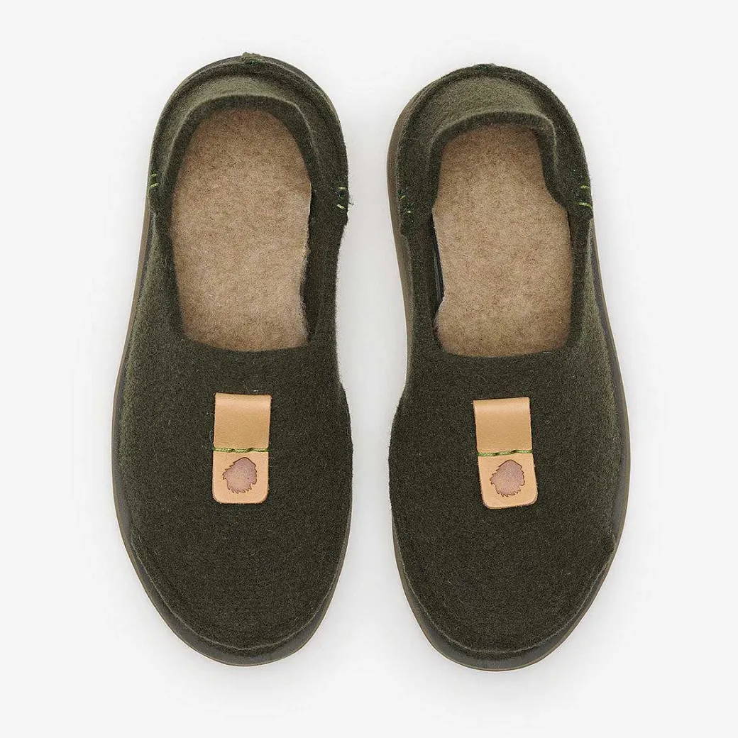 Men Satorisan Slip On^Uwabaki Wool
