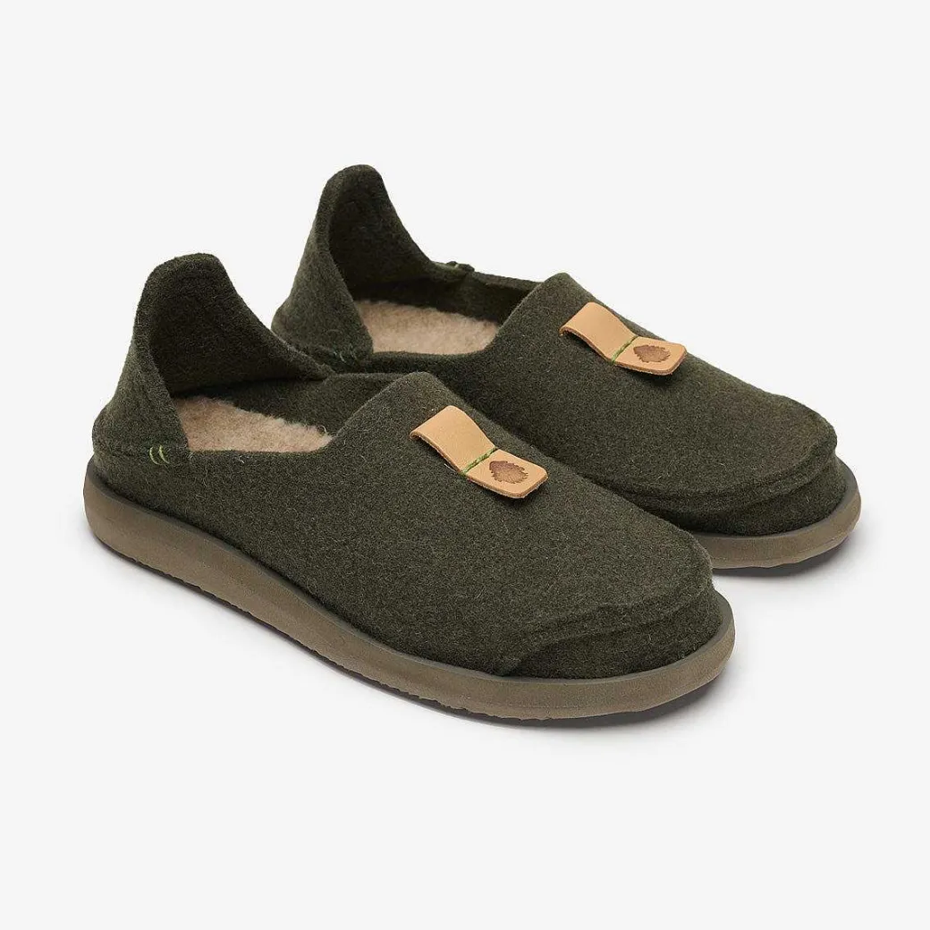 Men Satorisan Slip On^Uwabaki Wool