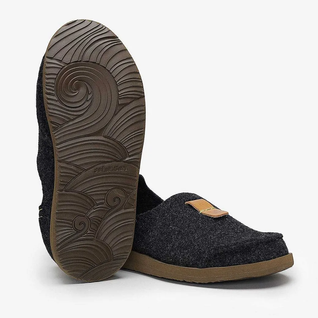 Men Satorisan Slip On^Uwabaki Wool