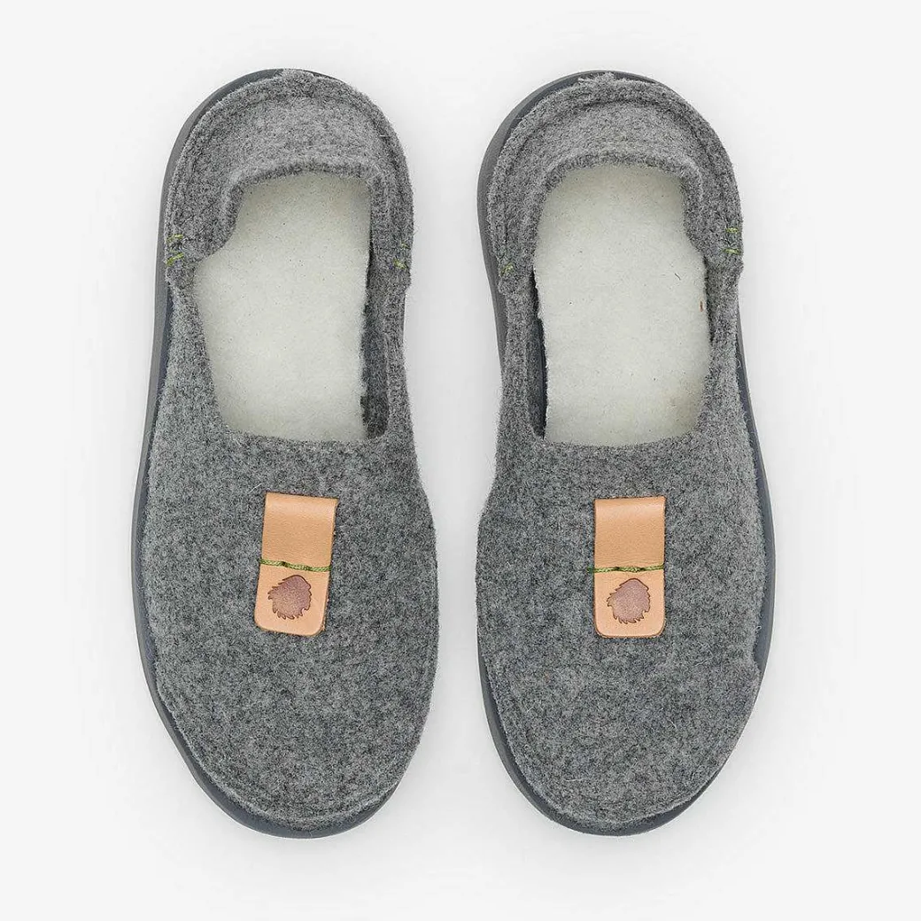 Men Satorisan Slip On^Uwabaki Wool